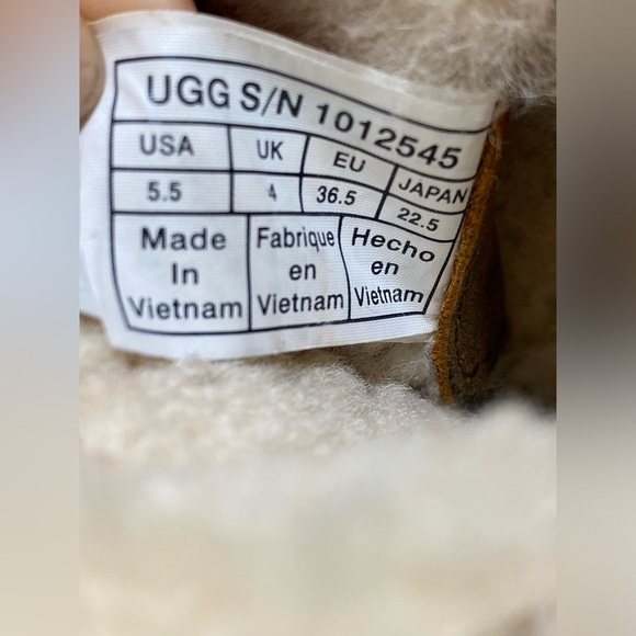 UGG Luisa Chocolate Brown Leather Lace Up Boots  Water-Resistant Size 5.5 - Picture 9 of 11